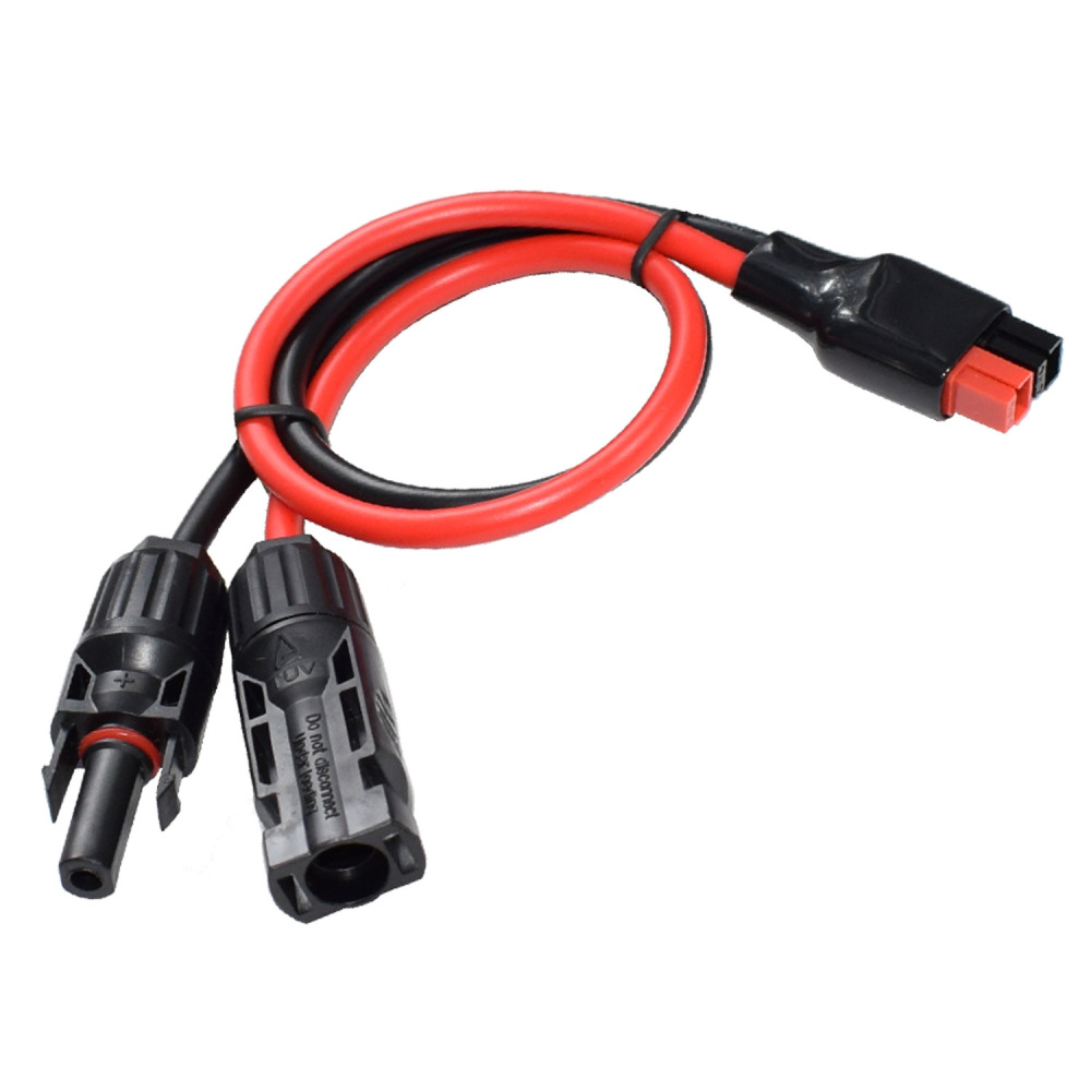 Solar Cable Mc4 Connector - ソーラーエネルギーMC4-30Aアダプターコネクタケーブル（Qianziqiu PV電力線用、10AWG難燃性電気機器延長ケーブル）