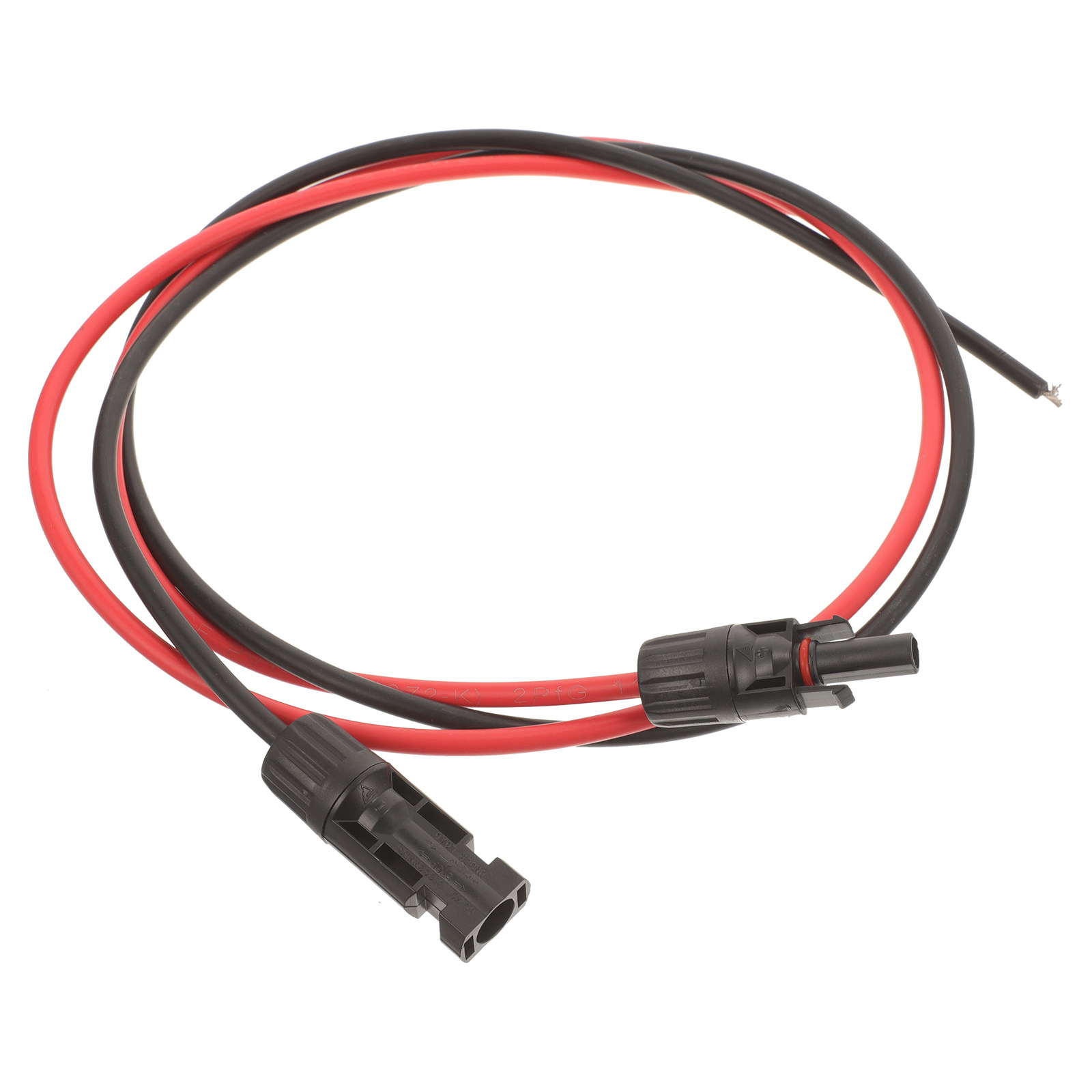 Solar Cable Mc4 Connector - 2個入りソーラーコネクターケーブル、MC4コネクター対応、持ち運びが簡単なポータブルソーラーパネルワイヤー、外出先での充電に最適