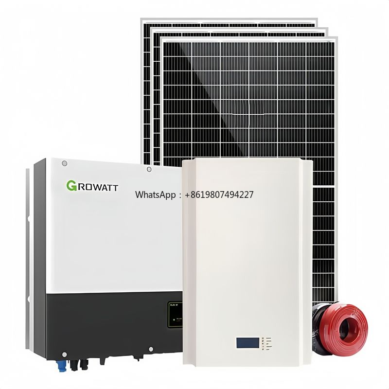 Off Grid Solar Kit - 8kWオフグリッドソーラーキット一式：48Vオフグリッドインバーター+ 20kWhリチウムバッテリー+ソーラーパネル+取り付けアクセサリー