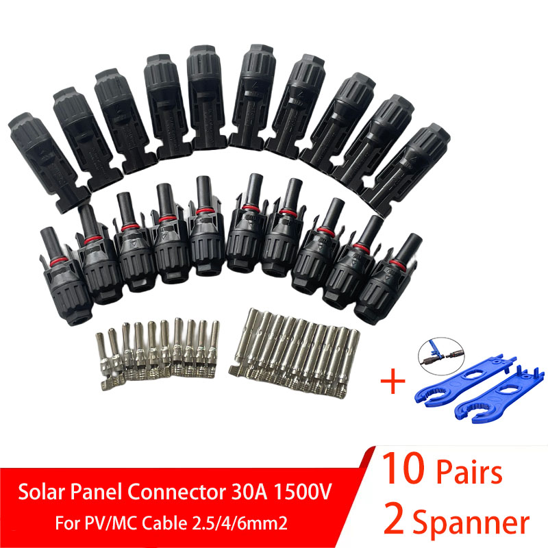 5/10 ペアソーラーコネクタ PV プラグ 1000V 3 - Solar Cable Mc4 Connector のレビューと価格