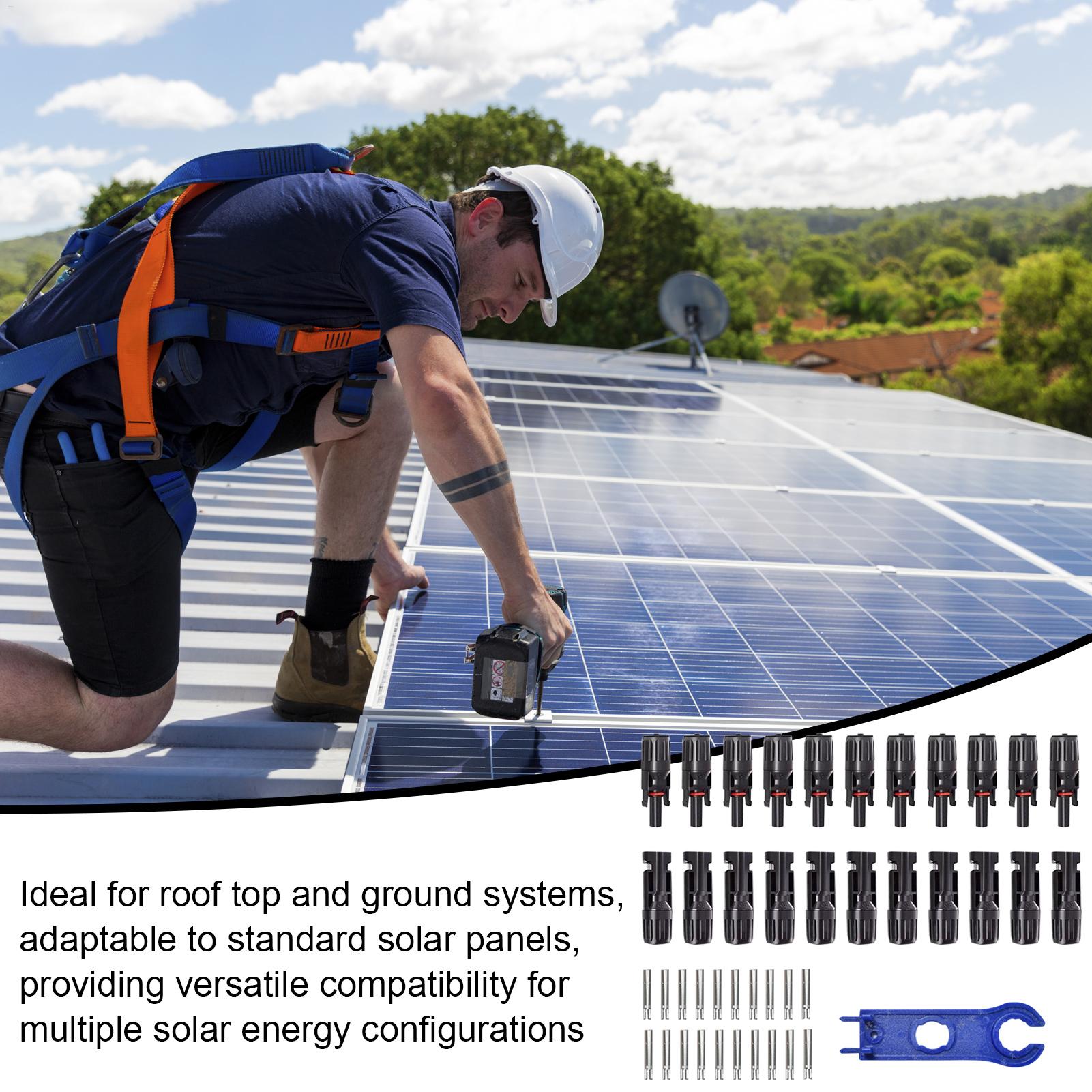 10 ペア MC4 太陽光発電ソーラーコネクタ効率防水男性と - Solar Cable Mc4 Connector のレビューと価格