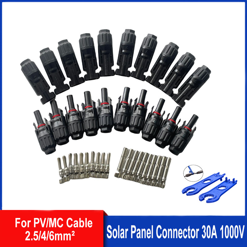 5/10 ペアソーラーコネクタ PV プラグ 1000V 3 - Solar Cable Mc4 Connector のレビューと価格